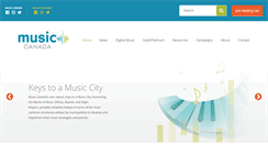 Desktop Screenshot of musiccanada.com