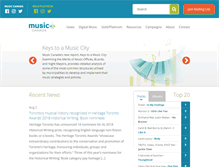 Tablet Screenshot of musiccanada.com